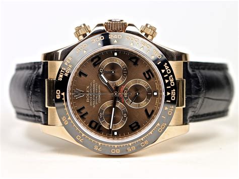 rolex watch daytona everose gold leather strap price|Rolex 116515 watch.